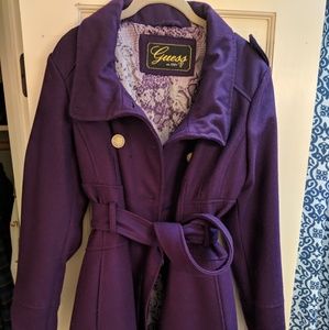 Purple Winter Coat || Guess